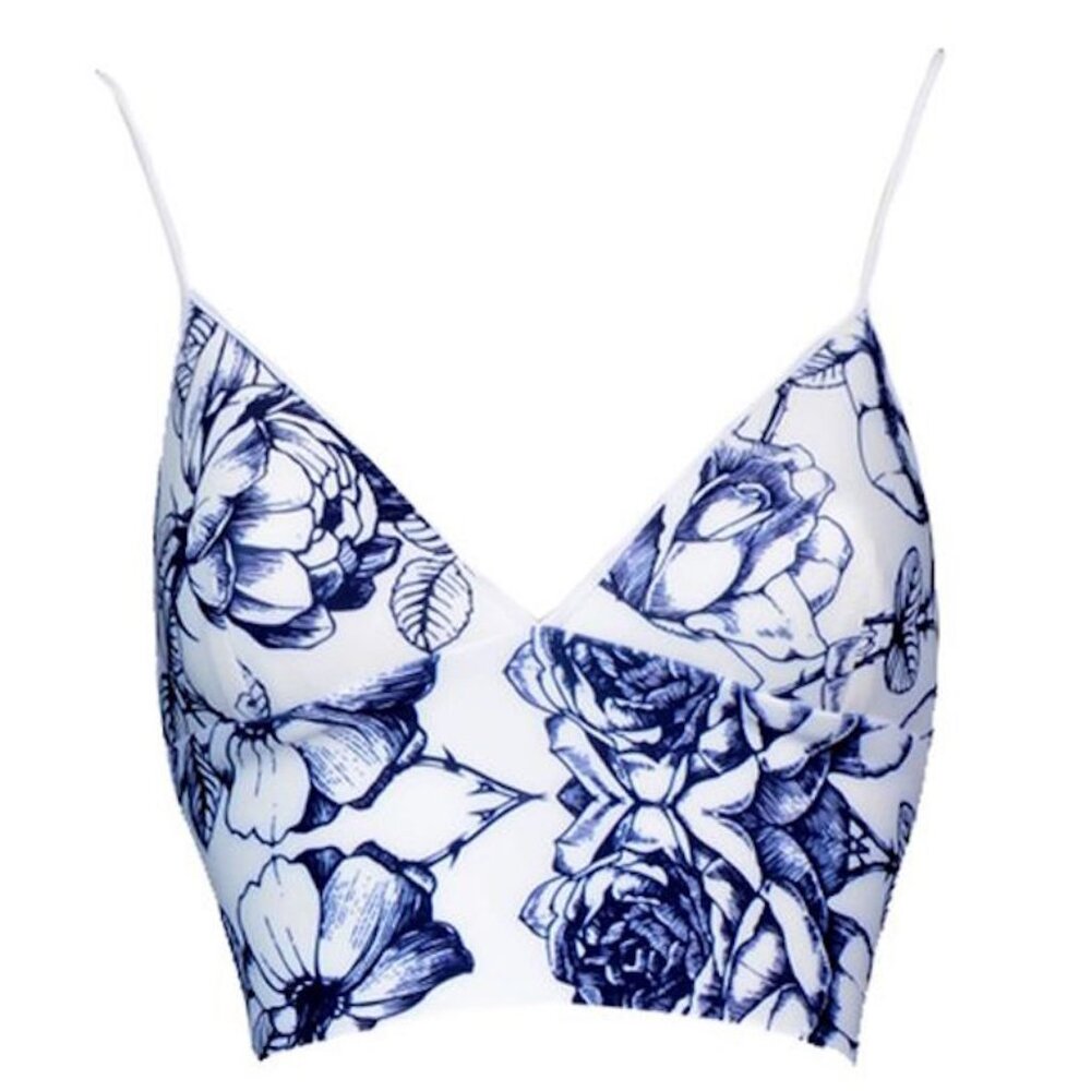 NWOT Clover Canyon Birds of a Feather Crop Top